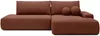 Vente-unique - DAVISO Sofa Stoff Rot - B 164 cm x H 87 cm x L 276 cm Bild 2