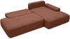Vente-unique - DAVISO Sofa Stoff Rot - B 164 cm x H 87 cm x L 276 cm Bild 4