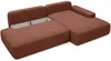 Vente-unique - DAVISO Sofa Stoff Rot - B 164 cm x H 87 cm x L 276 cm Bild 5