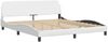 vidaXL Bett "Viana" mit Matratze Weiß 180x200 cm Kunstleder 3208811 Bild 4