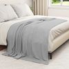 vidaXL Überwurfdecke Grau 200 x 150 cm Fleece 42017018 Bild 3