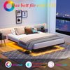 Flieks Doppelbett 120x200cm, Schwebebett mit LED-Beleuchtung & Ladestation, Metallbettgestell & Lattenrost, Schwarz Bild 5