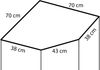 Eckschrank Modulo, Kleiderschrank und Schrankaufsatz, Sonoma Eiche Matt, 225 x 70 x 70 cm Bild 2