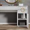Schminktisch Adela Weiß 115 cm mit 3 Schubladen Vicco Bild 5