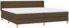 Boxspringbett mit Matratze Stoff Dunkelbraun 200x200 cm, Härtegrad: H2 [3130140] Bild 3