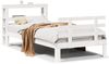 vidaXL Bettgestell mit Kopfteil ohne Matratze Weiß 90x200 cm 3306107 Bild 2