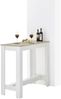 Bartisch >Modesto< in Artisan Eiche Dekor, weiß - 115x103x50 (BxHxT) Bild 2