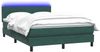 vidaXL Boxspringbett mit Matratze & LED Dunkelgrün 160x220 cm Samt 3317130 Bild 3