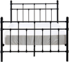 Bett mit Lattenrost Metall LYNX 120 x 200 cm Schwarz Bild 5