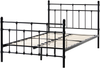 Bett mit Lattenrost Metall LYNX 120 x 200 cm Schwarz Bild 4