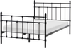 Bett mit Lattenrost Metall LYNX 120 x 200 cm Schwarz Bild 1