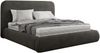 Bett mit Stauraum Polsterbett BENEA CLASSIC, Doppelbett mit Lattenrost Gepolstertes Kopfteil Gasdruckfeder Schlafzimmerbett - 140 x 200 cm - Dunkelgrau Velvet Bild 5