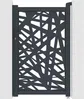 Vente-unique - NATAFO Side gate Metall Grau - B 4,6 cm x H 161 cm x L 103 cm Bild 2