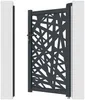 Vente-unique - NATAFO Side gate Metall Grau - B 4,6 cm x H 161 cm x L 103 cm Bild 4