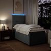 vidaXL Boxspringbett mit Matratze Dunkelgrau 80x200 cm Stoff 3292609 Bild 5