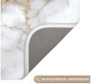OnlyWow Badematte Weiß - Gold - Marmor - Grau, Höhe 10 mm, Polyester, Rechteckig, Badezimmerteppich, Badteppich, Rutschfest, Badvorleger, Waschbar Bild 3