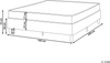 Boxspringbett ohne Kopfteil Stoff COUNTESS 160 x 200 cm Beige Bild 2