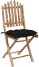 vidaXL Klappbare Gartenstühle 2 Stk. mit Kissen Bambus 3064009 Bild 3