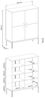 XL Küchenhängeschrank Rimini 60x96cm Glaseinsatz matt Farbe: RAL 1027 currygelb matt / weiß RI-W4S/60 Bild 4