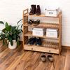 Schuhregal Walnuss mit Schublade Bild 2