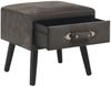 vidaXL Nachttische 2 Stk. Grau 40 x 35 x 40 cm Samt 276386 Bild 3