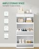 Schuhschrank, Schuhregal Schuhkipper Schmal, Verstellbar, Schuhkommode für Eingang, Flur, Garderobe, 12 Paar, 2 Klappen (60B cm), Weiß Bild 5