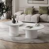 Lookway Couchtisch OVI-Tischset mit geriffelter Basis (2er Set), Durchmesser: ⌀80 cm und ⌀60 cm Bild 2