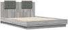 vidaXL Bettgestell mit Kopfteil Grau Sonoma 150x200 cm Holzwerkstoff 3209917 Bild 2
