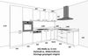 Landhaus Küche Stilo Grau 350x210cm Küchenzeile Einbauküche Eckküche Winkelküche Bild 3