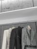 Garderobe mit Spiegel Line-Up in Eiche und weiß Hochglanz 183 x 193 cm Bild 4
