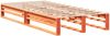 vidaXL Massivholzbett ohne Matratze Wachsbraun 90x190 cm Kiefernholz 850823 Bild 5