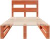 vidaXL Massivholzbett ohne Matratze Wachsbraun 90x190 cm Kiefernholz 850823 Bild 4
