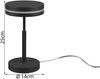 2-er Set kleine LED Tischleuchten rund, Anthrazit, Höhe 25cm Bild 4