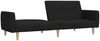 vidaXL Schlafsofa 2-Sitzer Schwarz Stoff 375786 Bild 4