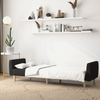 vidaXL Schlafsofa 2-Sitzer Schwarz Stoff 375786 Bild 3