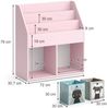 Kinderregal Luigi Rosa 72 x 79 cm mit 2 Faltboxen (Hund, Katze) Vicco Bild 3