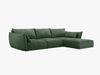 Micadoni Ecksofa Kaelle 4-Sitzer Rechts Chenille Over The Horizon Flaschengrün Bild 2