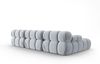Micadoni Modulares Ecksofa Bellis 4-Sitzer Links Samt Bluvel Hellblau Bild 4