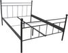Metallbett 140x200 cm Schwarz – Stabil & Modern | Bettgestell Metall pulverbeschichtet Bild 2