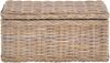 Krines Home Spielzeugtruhe Spielzeugtruhe Wäschetruhe Allzweck-Korb Griffen aus echtem Rattan, verschiedene Größen Truhe Aufbewahrung Box Bild 1