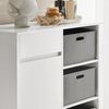 SoBuy BZR77-W Wäscheschrank, MDF, Lackiert, Weiß, 80 x 91 x 38 cm Bild 5