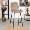 Bronx71 Barhocker Samt Toby taupe 71 cm - 4er Set Bild 2