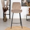 Bronx71 Barhocker Samt Toby taupe 71 cm - 4er Set Bild 3