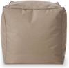 Green Bean® Sitzsack-Hocker 40x40x40cm mit EPS-Perlen Füllung - Sitz-Pouf für Sitzsäcke - Sitzhocker für Kinder und Erwachsene - Taupe Bild 2