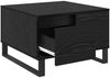 vidaXL Couchtisch Schwarz Eichen-Optik 55 x 55 x 36,5 cm Holzwerkstoff 881665 Bild 5