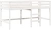 vidaXL Hochbett mit Dach Weiß 75x190 cm Massivholz Kiefer 3282062 Bild 5