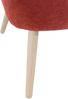 Sessel Kathy Bezug Veloursstoff Buche natur / terracotta 22649 Bild 5