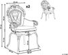 Beliani 'SAPRI' Set mit 2 Stühlen und Sitzkissen, Metall Dunkelbraun Bild 2