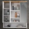 Badspiegelschrank Eden Weiß 70 x 77.5 cm mit 3 Türen Vicco Bild 4
