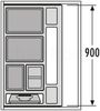 Hailo Abfallsammler 3620901 Separato-K 900 Einsatz 2x 18 + 2x 8 Liter Hellgrau Bild 4